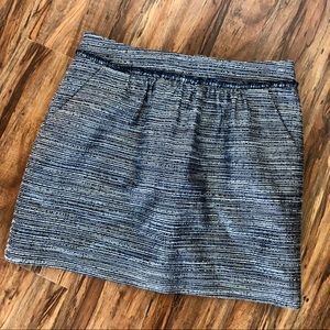 GAP metallic mini skirt with pockets